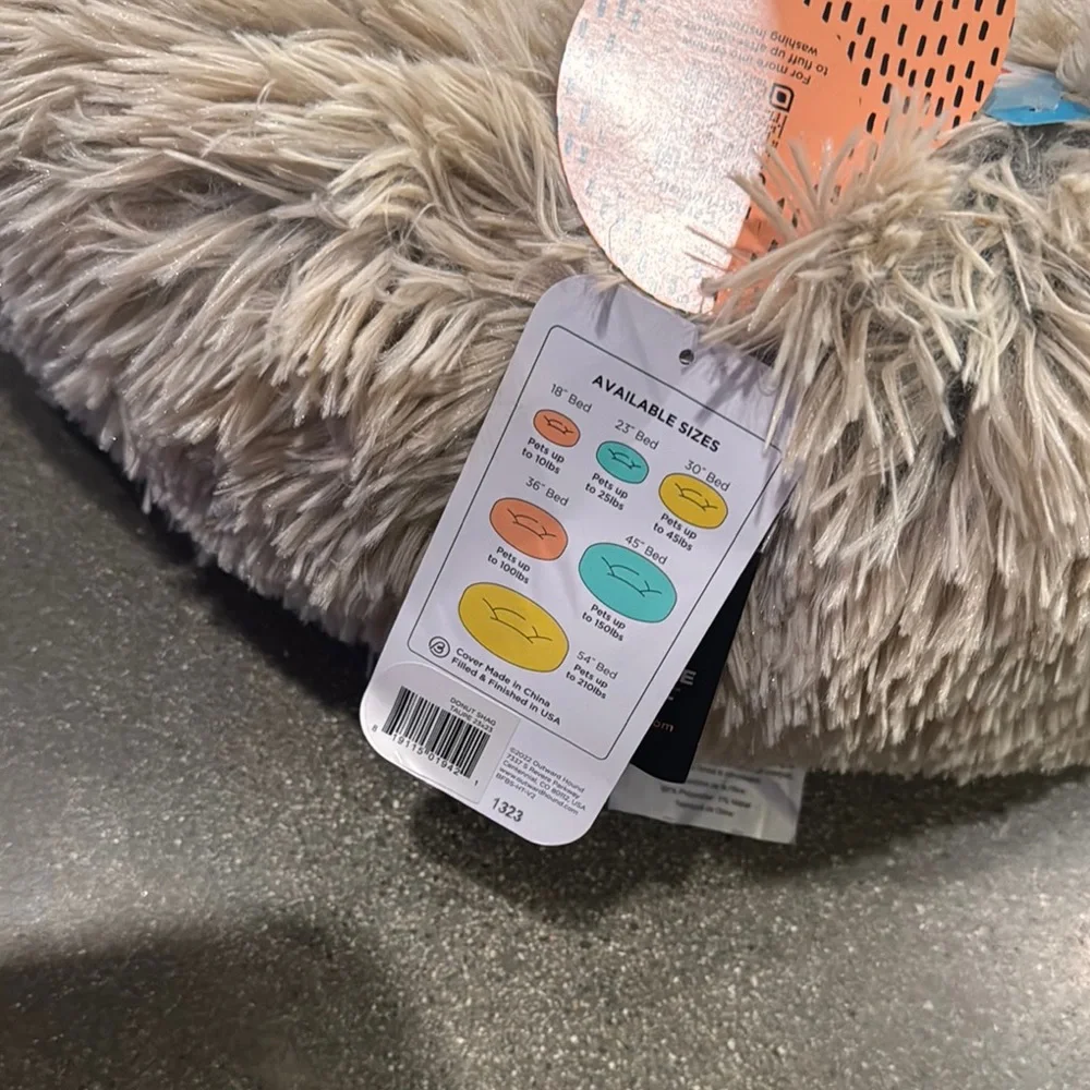 Fluffy Cream Pet Bed